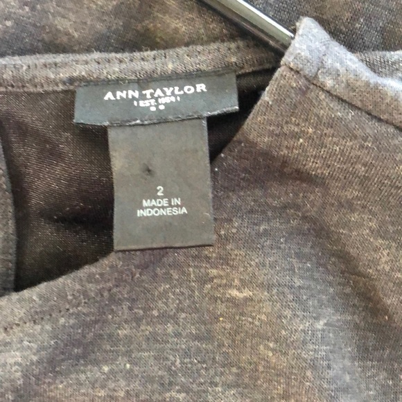 Ann Taylor Grey Dress Sz 2 - Picture 9 of 9